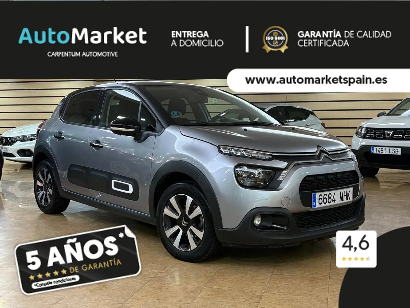 Citroen C3 PureTech Plateado - 1