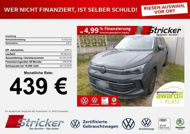 Volkswagen Tiguan 2.0TDI DSG 4M 439, ohne Anzahlung Pano