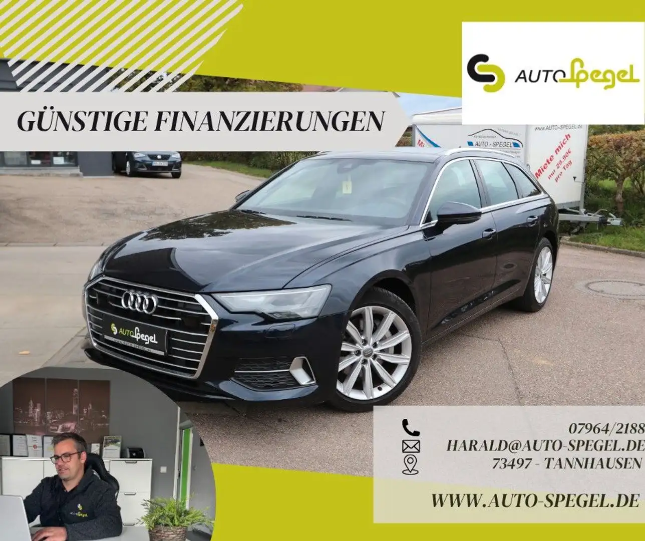 Audi A6 Avant 45 TFSI sport LED Kamera Navi Panorama Bleu - 1