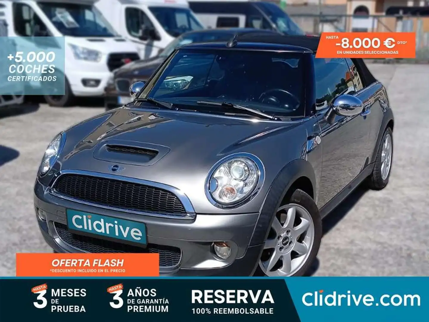 MINI Cooper S Cabrio Gris - 1