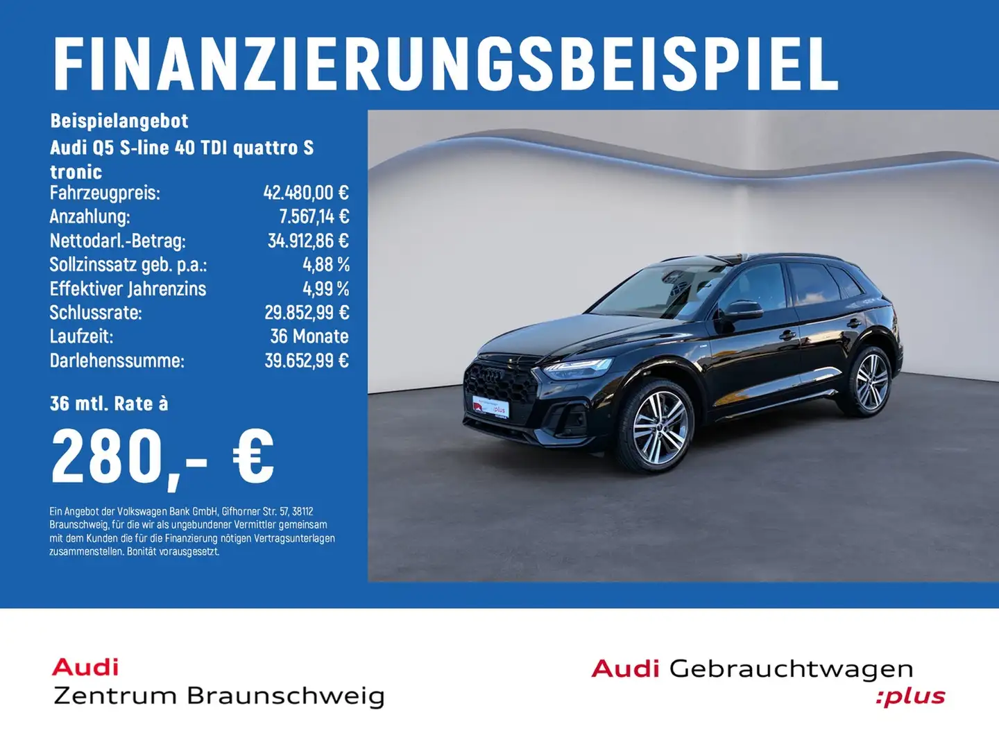 Audi Q5 S-line 40 TDI quattro S tronic MATRIX-LED+SHZ+NAVI Noir - 2