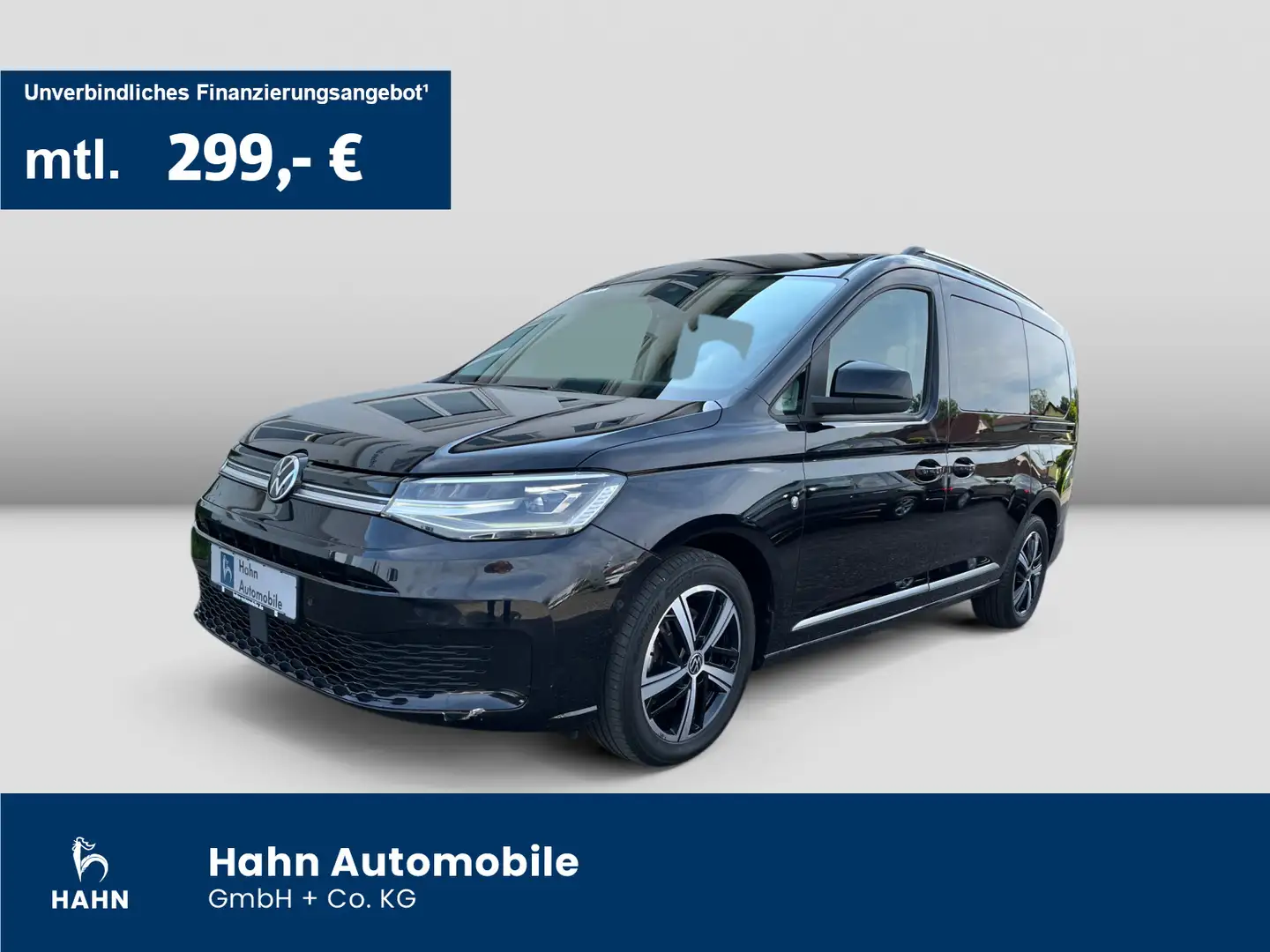 Volkswagen Caddy 2.0TDI Style DSG CAM AHK LED Virtual Zwart - 1