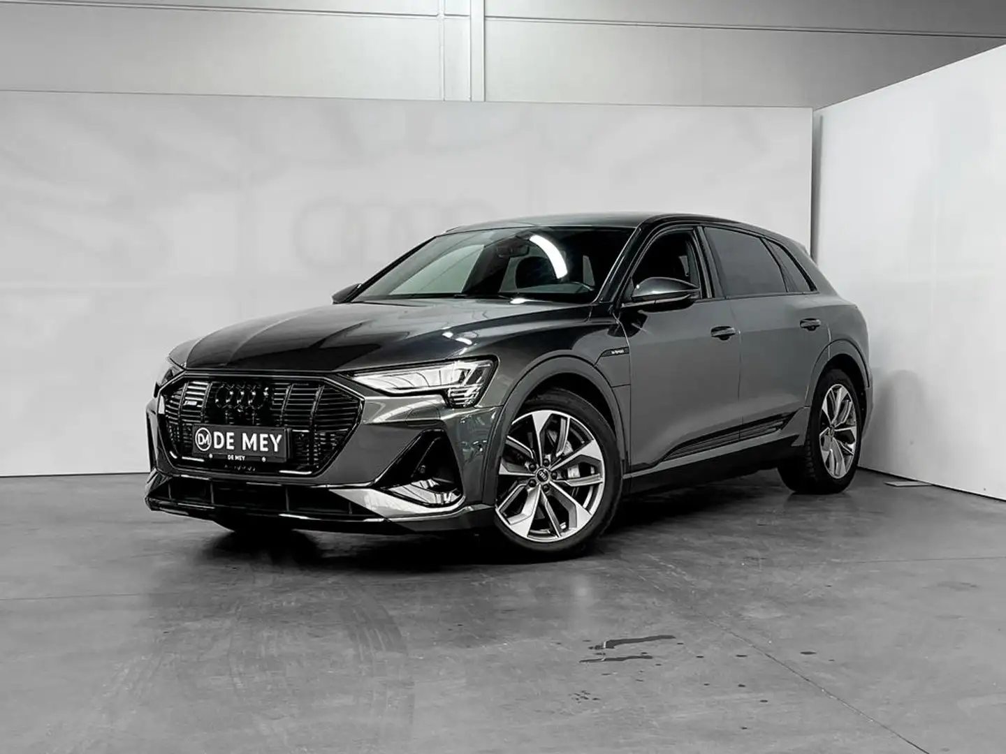 Audi e-tron 55 Quattro 95 KWh *S-line* Luchtvering / 360° Cam / Carplay / Keyless Grijs - 2