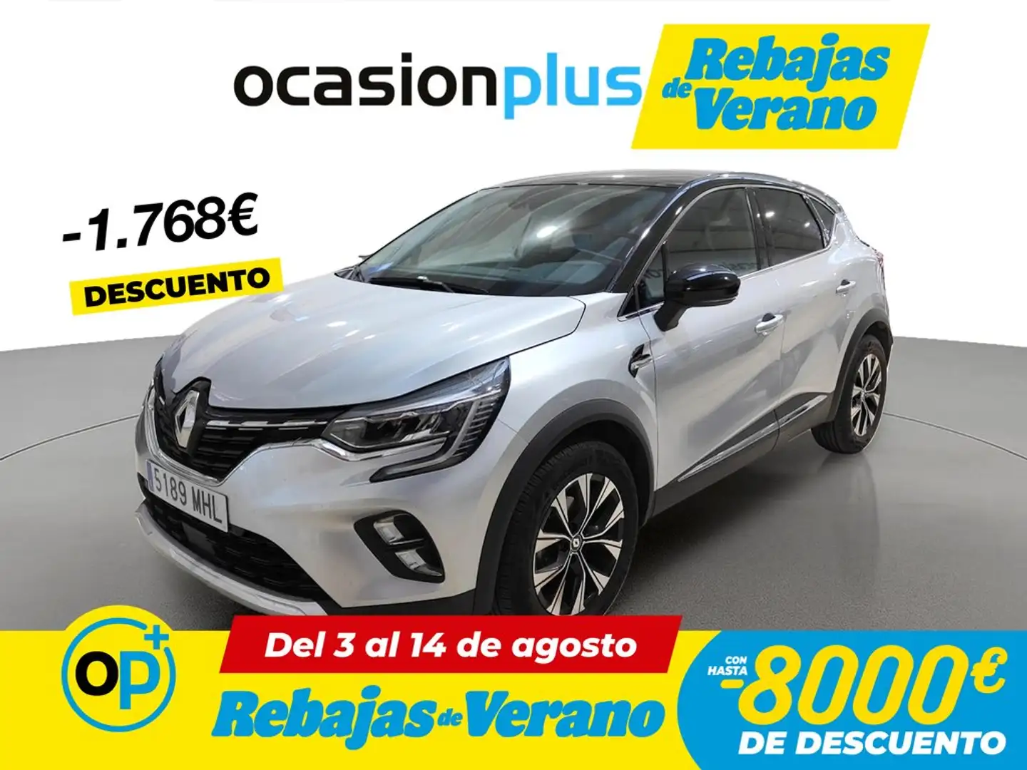 Renault Captur TCe Techno 67kW Gris - 1