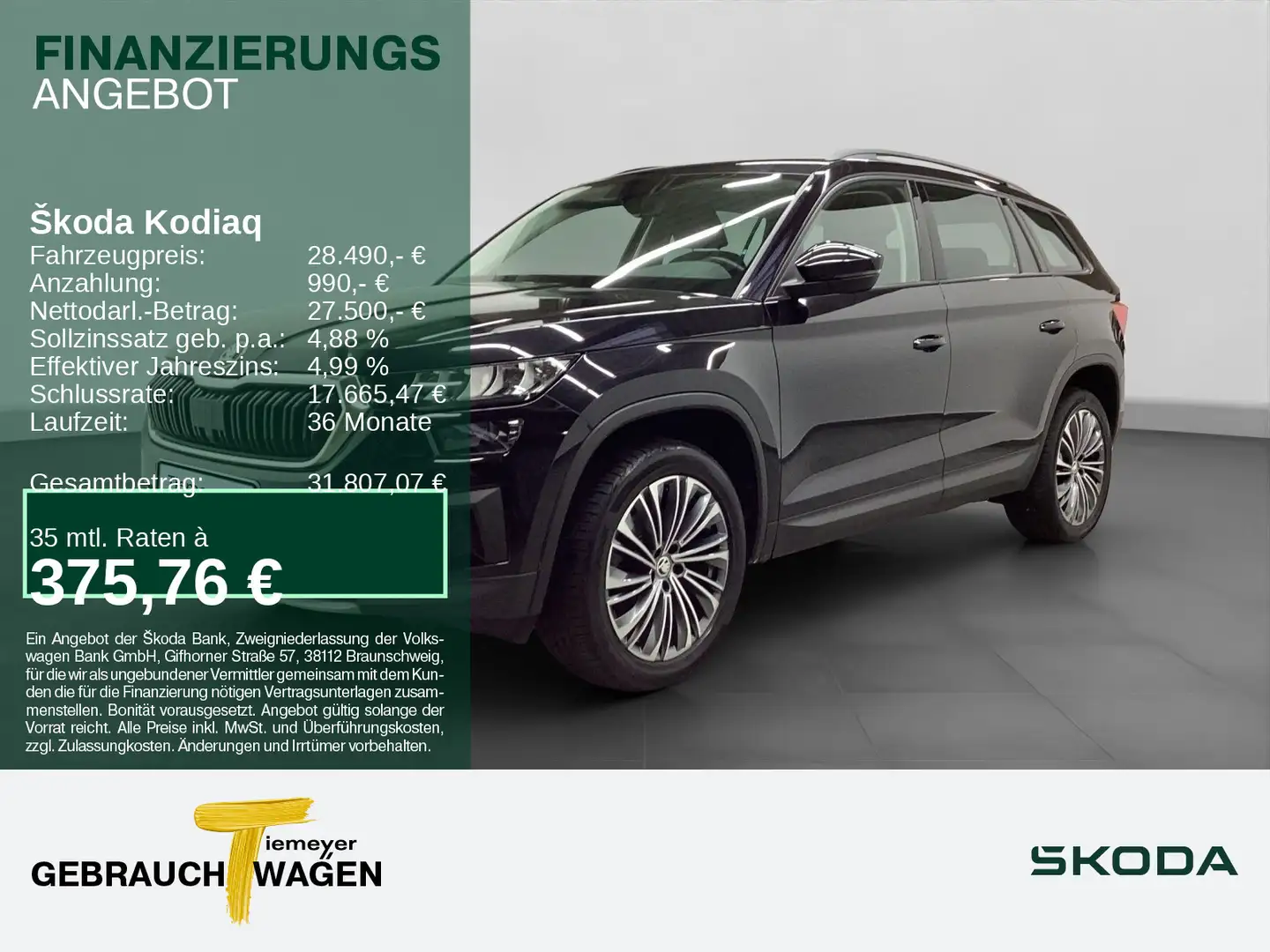 Skoda Kodiaq 1.5 TSI DSG FACELIFT LED CANTON LM19 Schwarz - 1