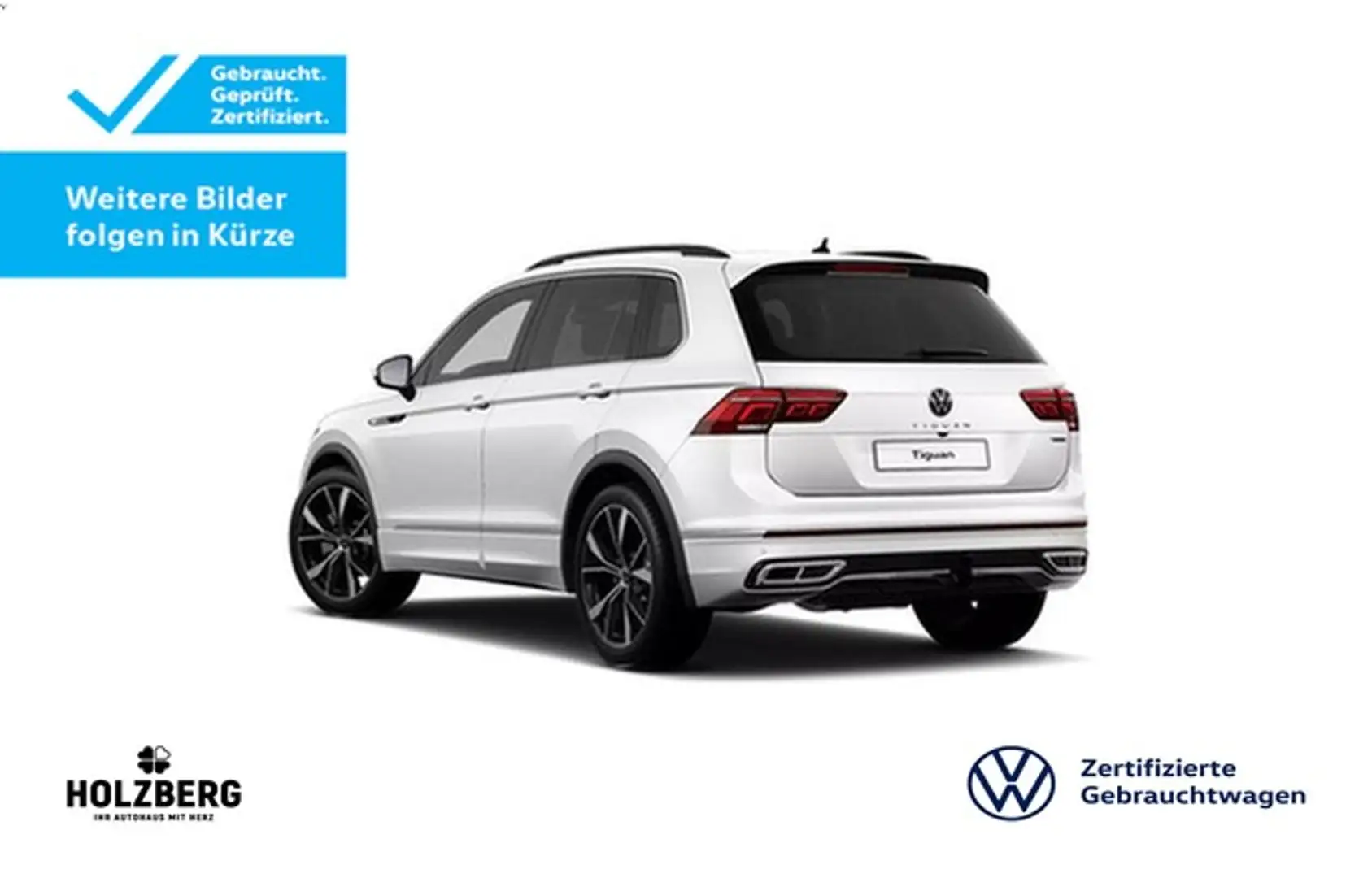 Volkswagen Tiguan 2.0 TDI R-Line 4Motion IQ.LIGHT+NAVI+RFK Weiß - 2