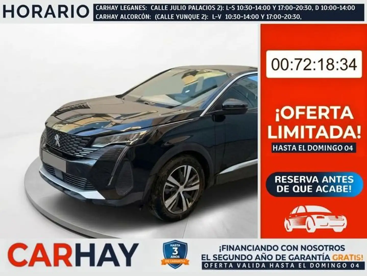 Peugeot 3008 180 e-EAT8 Allure Pack Negro - 1