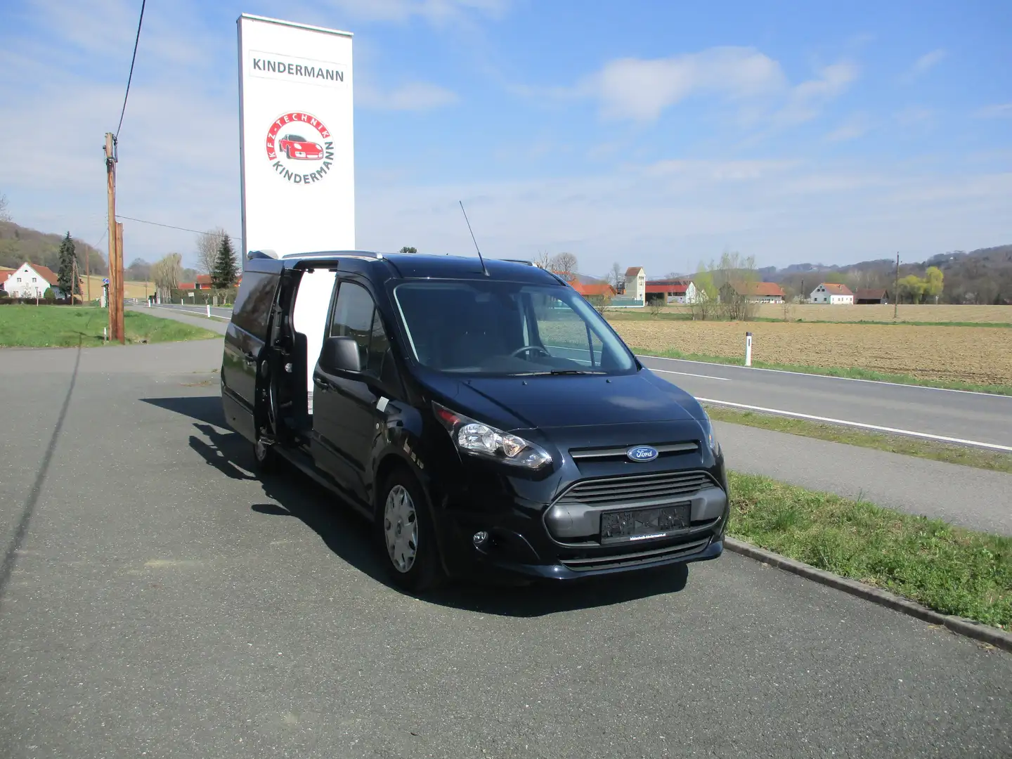 Ford Transit Connect Kasten lang L2 2Schiebetüren RFK Schwarz - 2