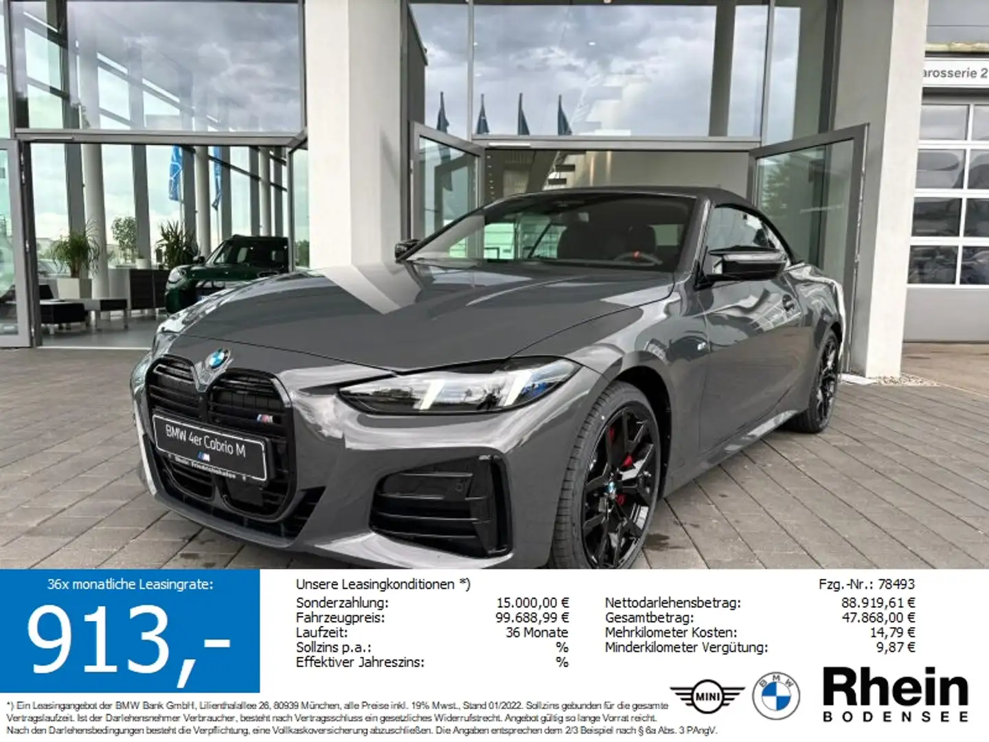 BMW 440 Mi xDrive Cabrio Grau - 1