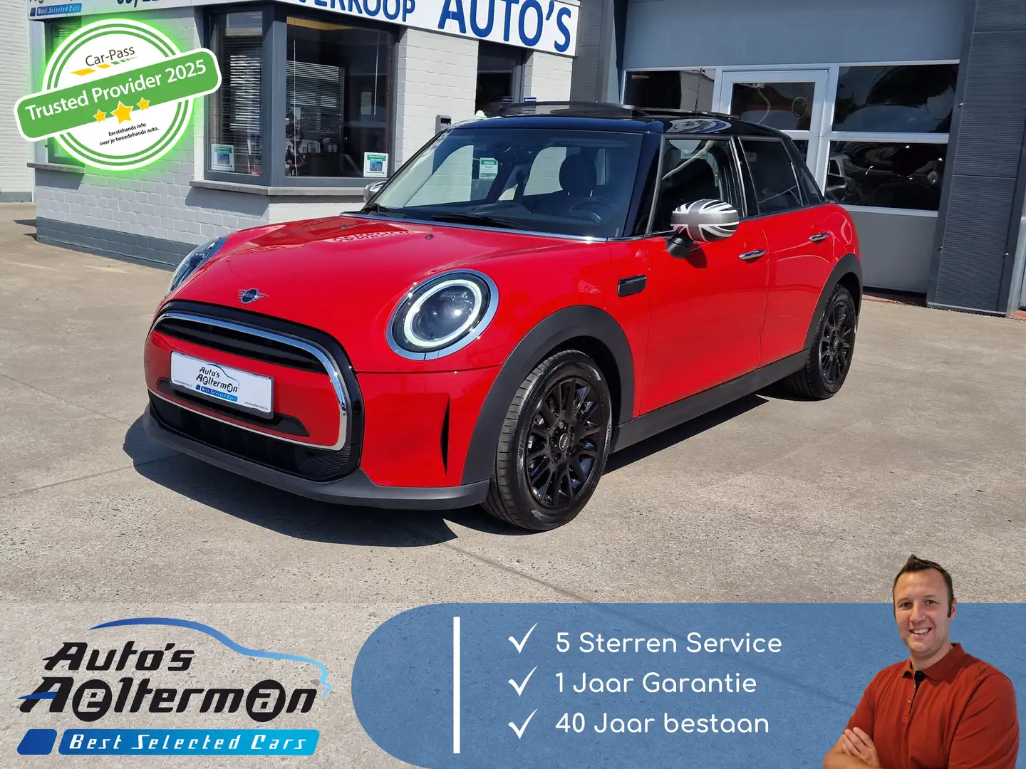 MINI Cooper 1.5A FACE LIFT * LED * PANO OPENDAK * LIKE NEW Rouge - 1