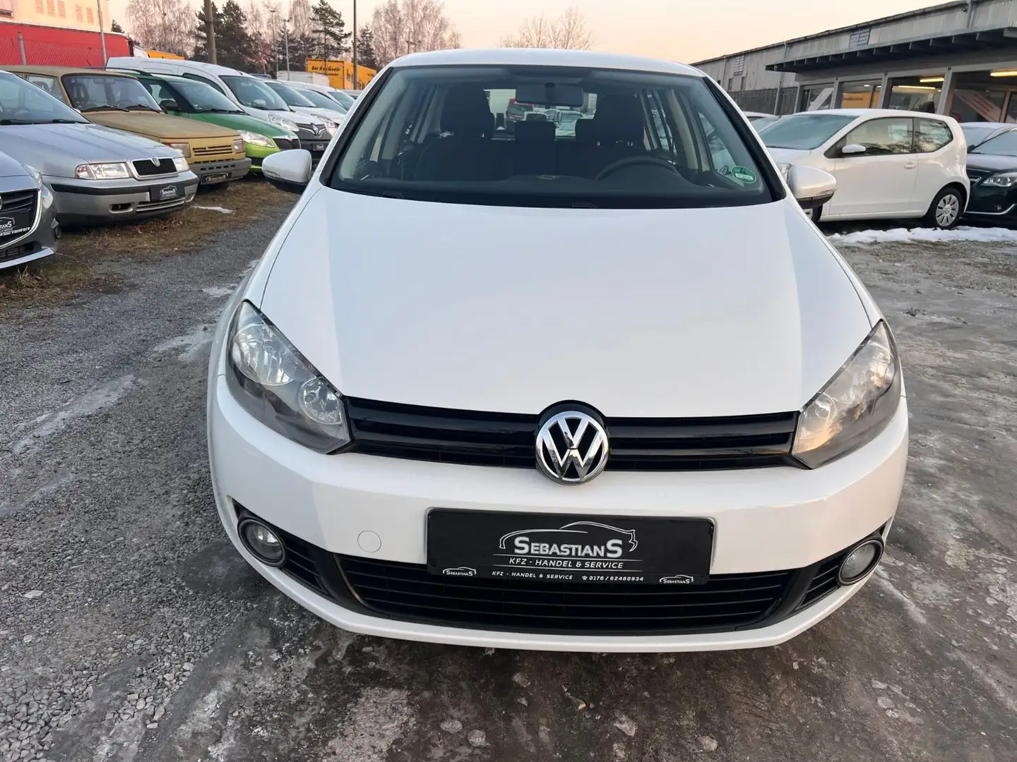 Volkswagen Golf VI 1,4 16 V Klima Tüv + Insp neu Weiß - 2