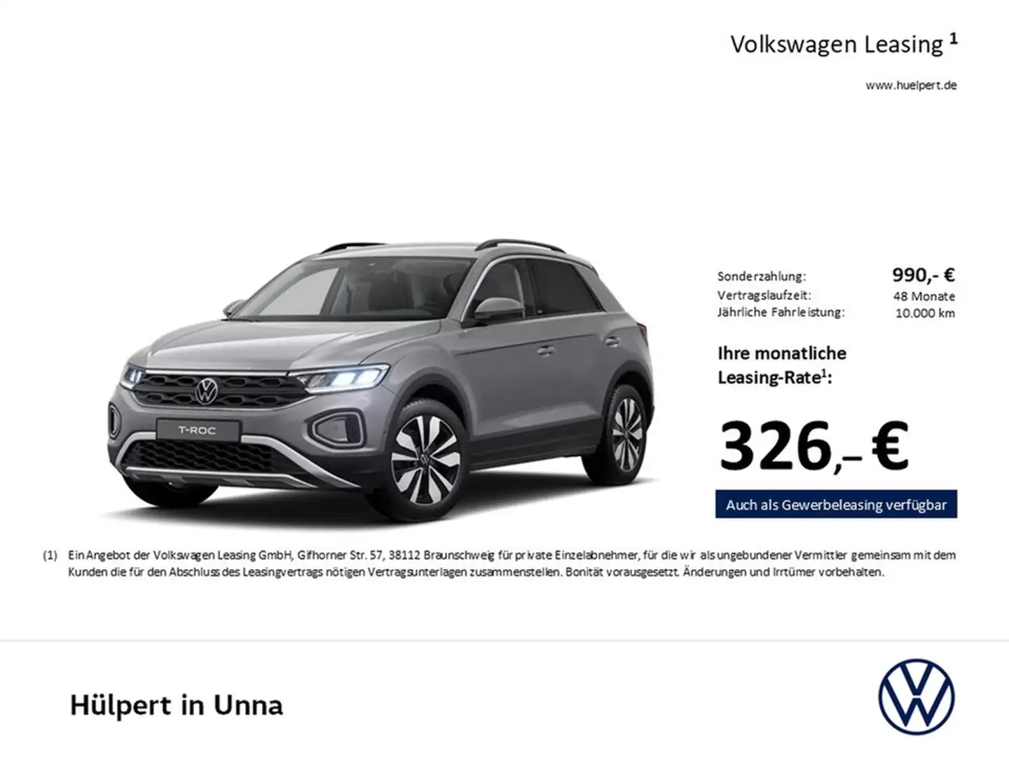 Volkswagen T-Roc 2.0 MOVE STANDHZ. CAM ACC NAVI LM17 SITZHZ Gris - 2