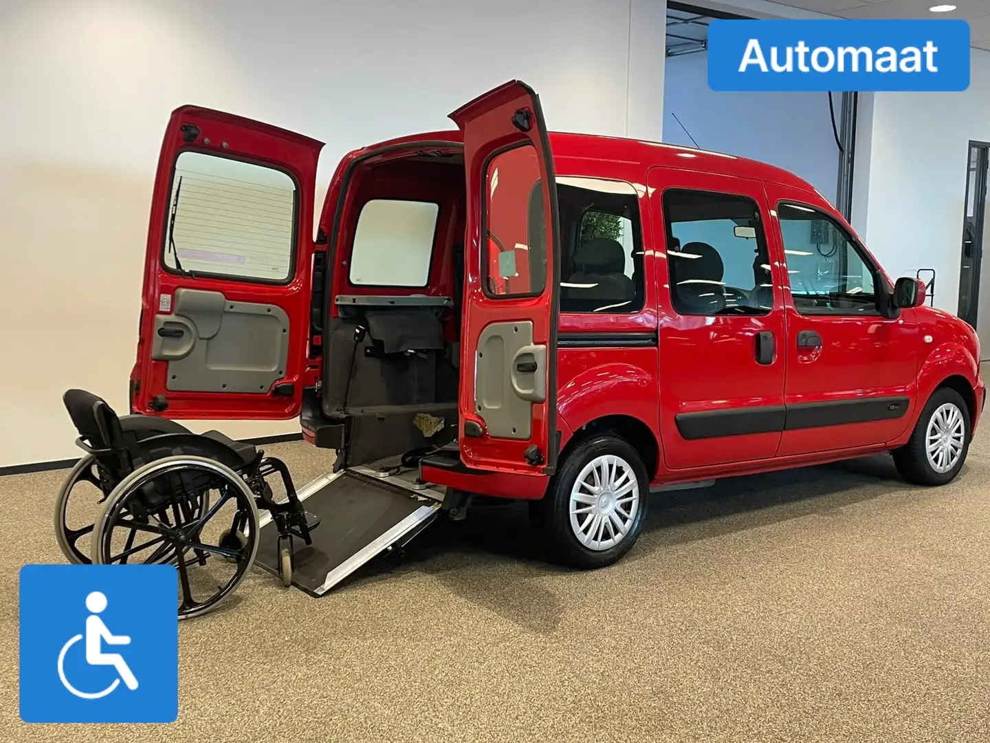 Renault Kangoo Automaat Rolstoelauto Rood - 2