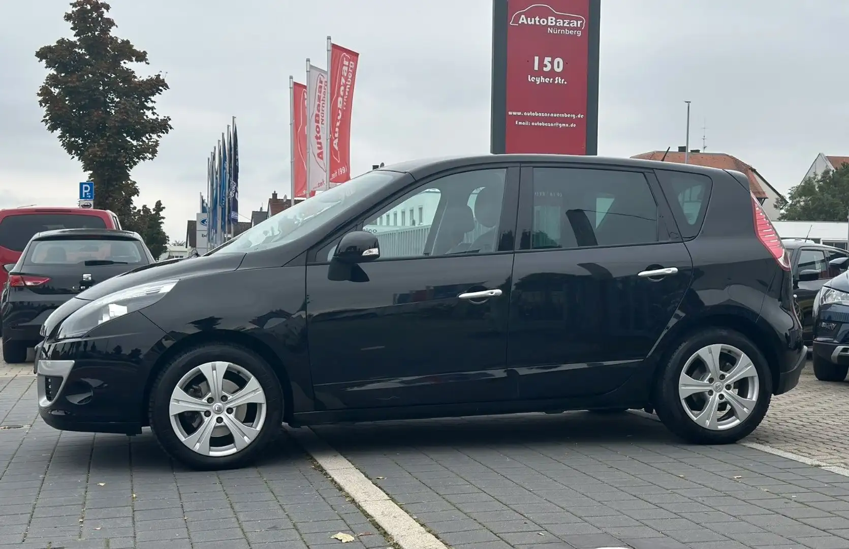 Renault Scenic III Dynamique / Teilleder / TÜV neu Schwarz - 2