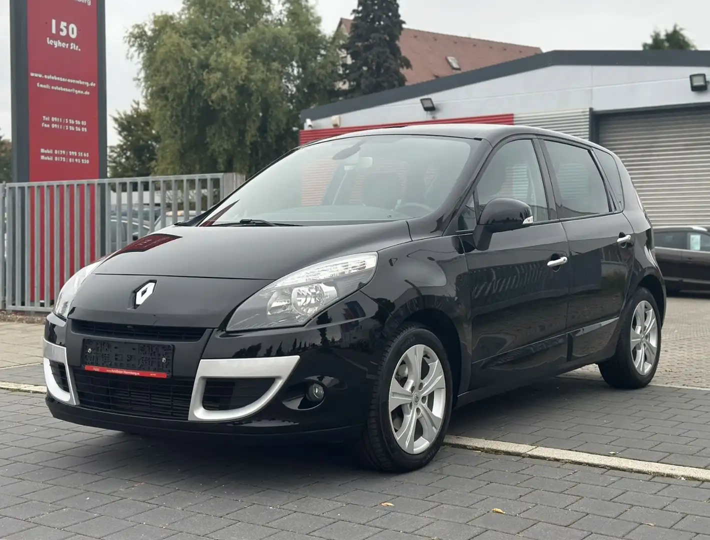 Renault Scenic III Dynamique / Teilleder / TÜV neu Schwarz - 1