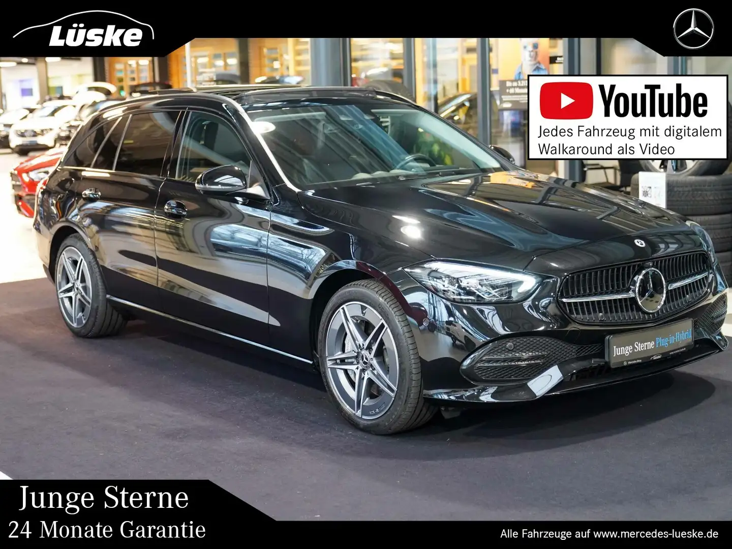 Mercedes-Benz C 300 C 300 e T AVANTGARDE AMG Räder Fahrassistenz AHK Black - 1