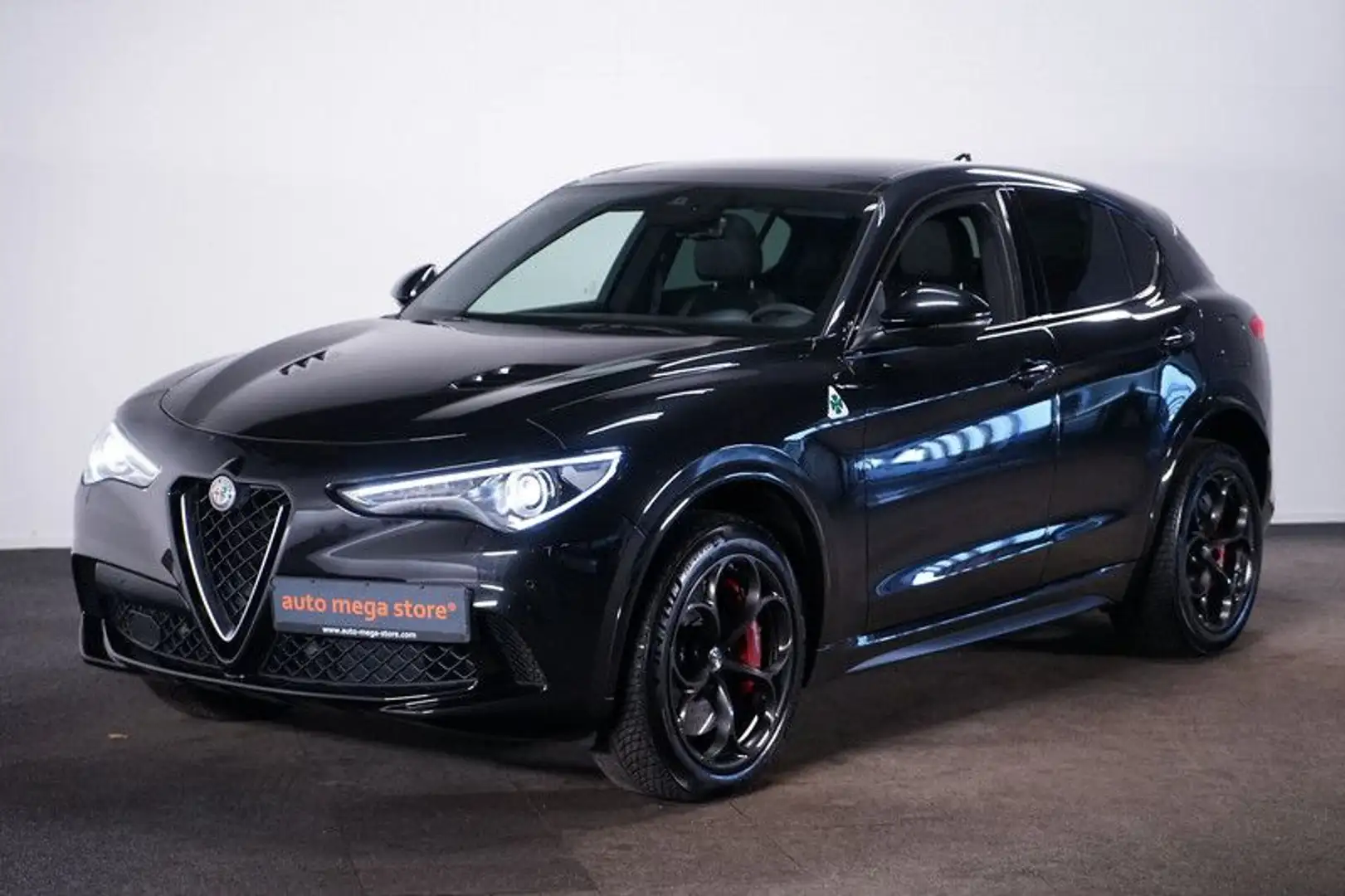 Alfa Romeo Stelvio 2.9 V6 Quadrifoglio*ACC*Bi-Xenon*h/k*Mem Schwarz - 1