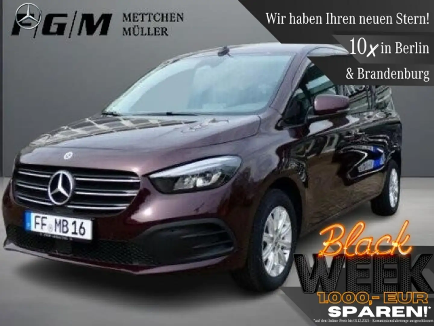 Mercedes-Benz T-Class T 180 Progressive lang KeyGo|TWA|AHK|Sitzhz Rot - 1