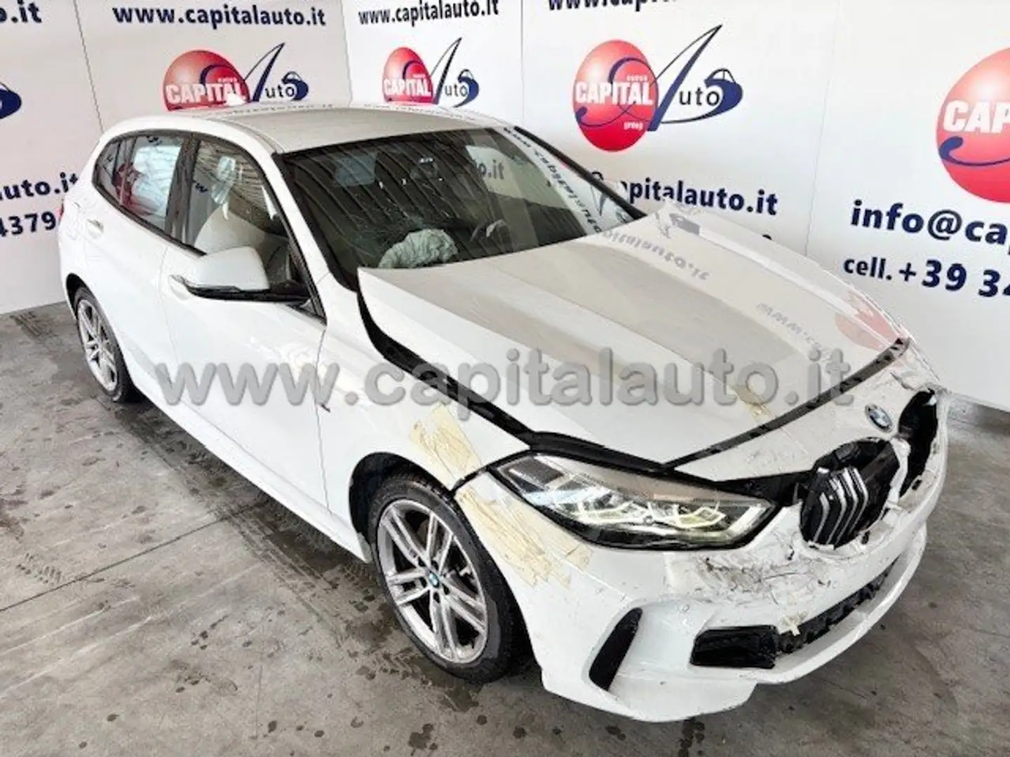 BMW 116 d Msport Exterior auto NETTO 12900 MOTORE OK Blanco - 2