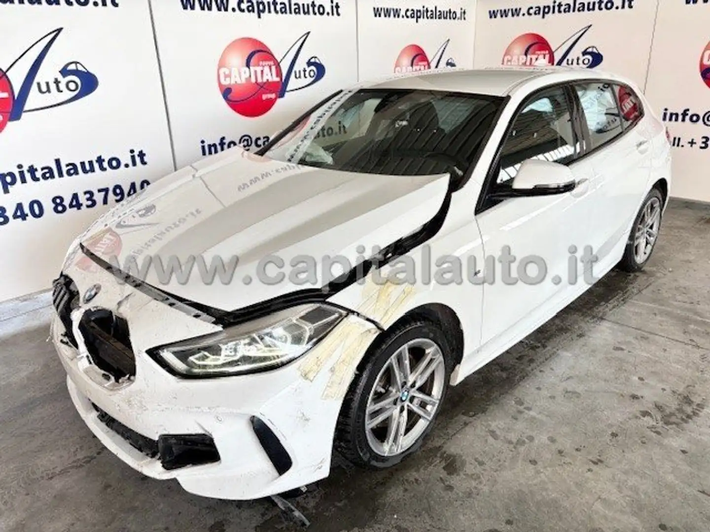 BMW 116 d Msport Exterior auto NETTO 12900 MOTORE OK Blanco - 1