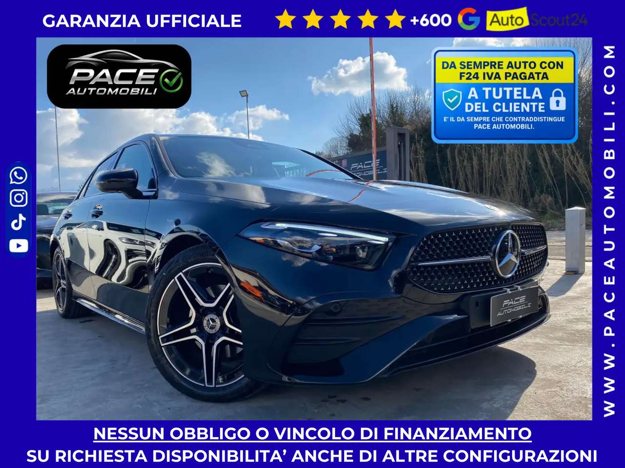 Mercedes-Benz A 180 i AMG PREMIUM DISTRONIC LED 64 COLORI KAMERA PDC