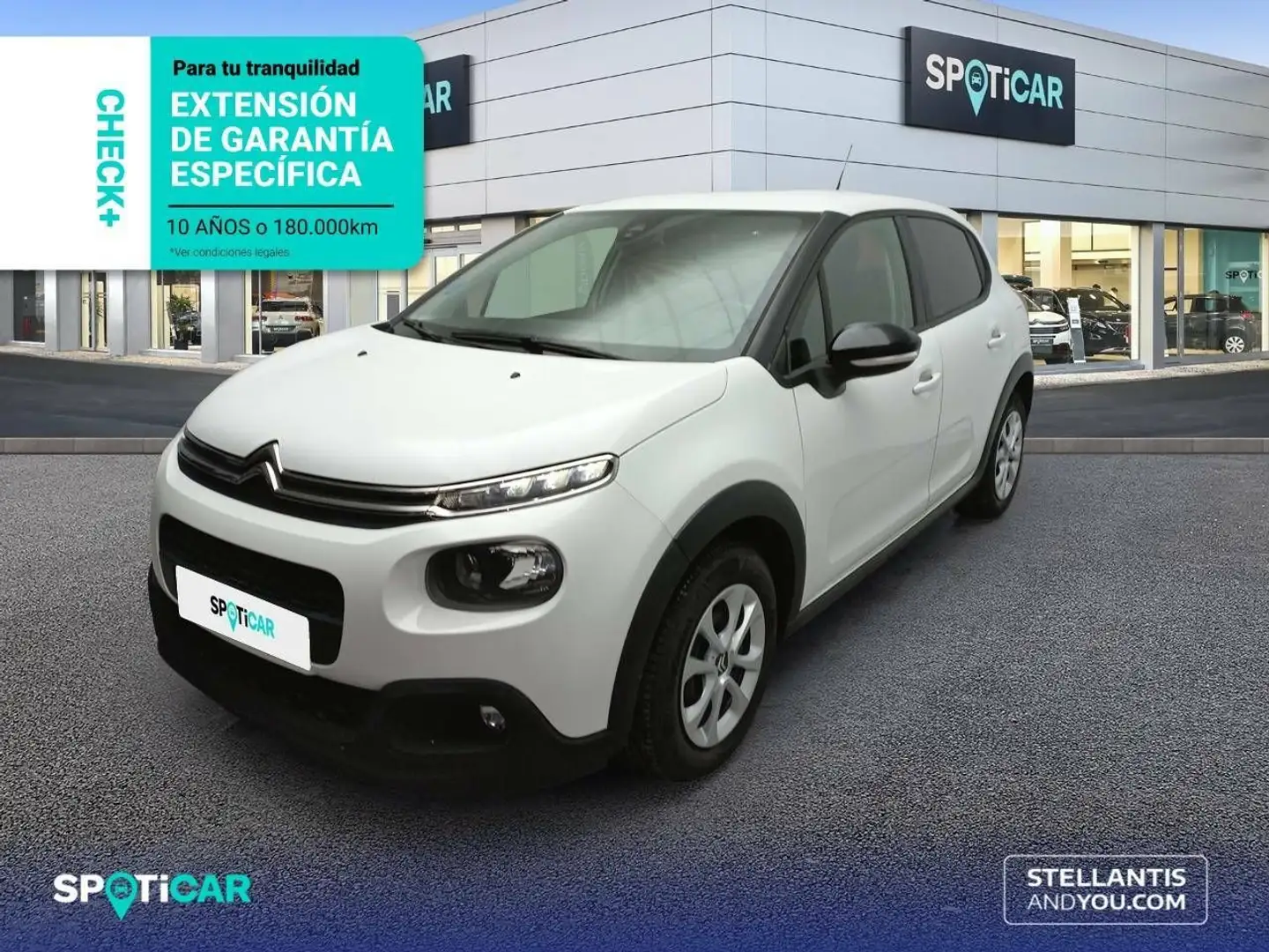 Citroen C3 PureTech 60KW (82CV) GLP Feel Blanc - 1