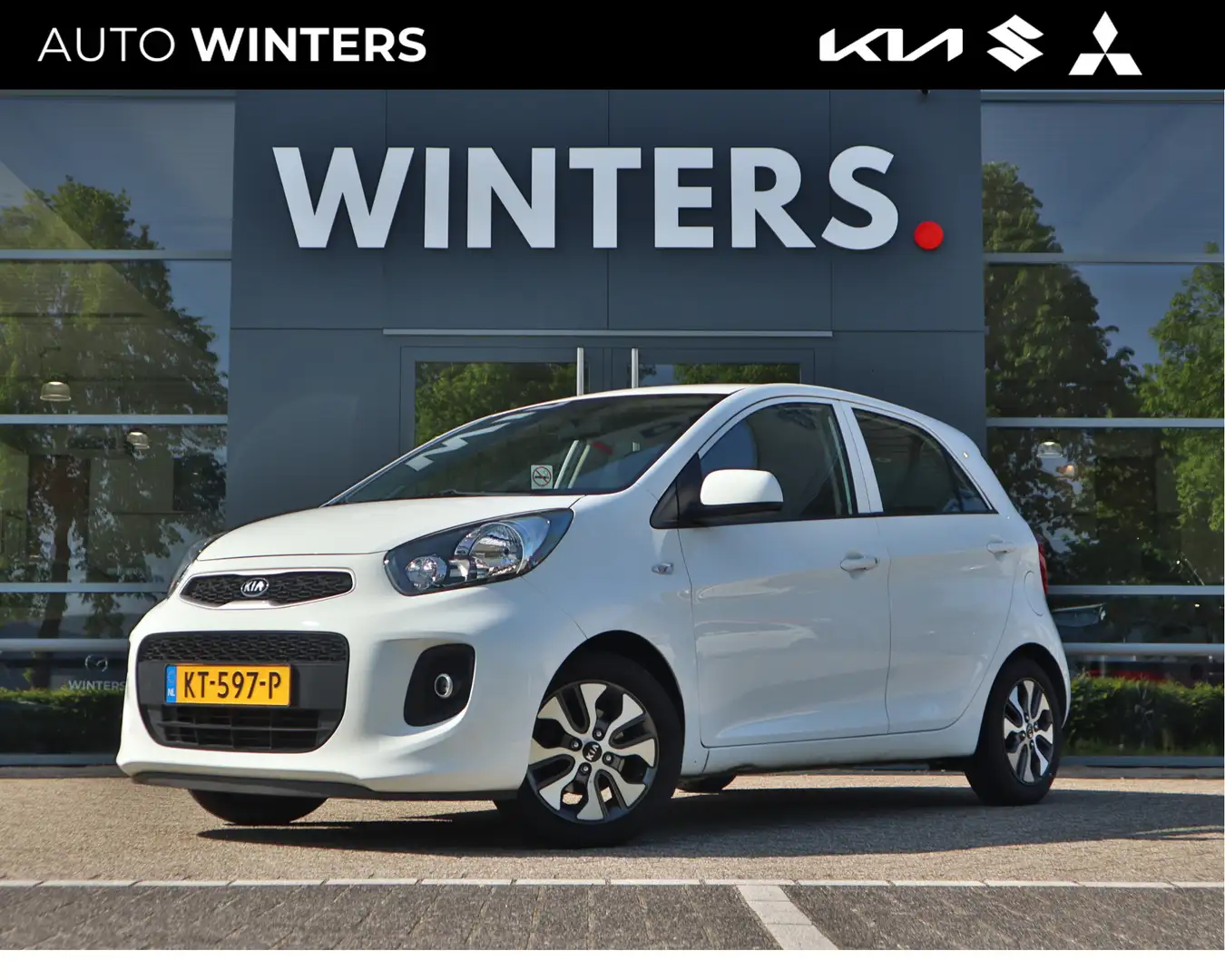 Kia Picanto 1.0 CVVT EconomyPlusLine | Navi | Airco | Camera | Wit - 1