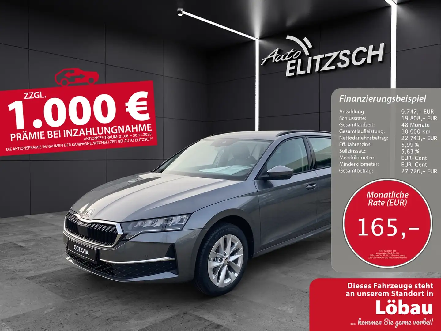 Skoda Octavia Combi 1.5 eTSI Selection DSG LED-Scheinwerfer, ... Grau - 1