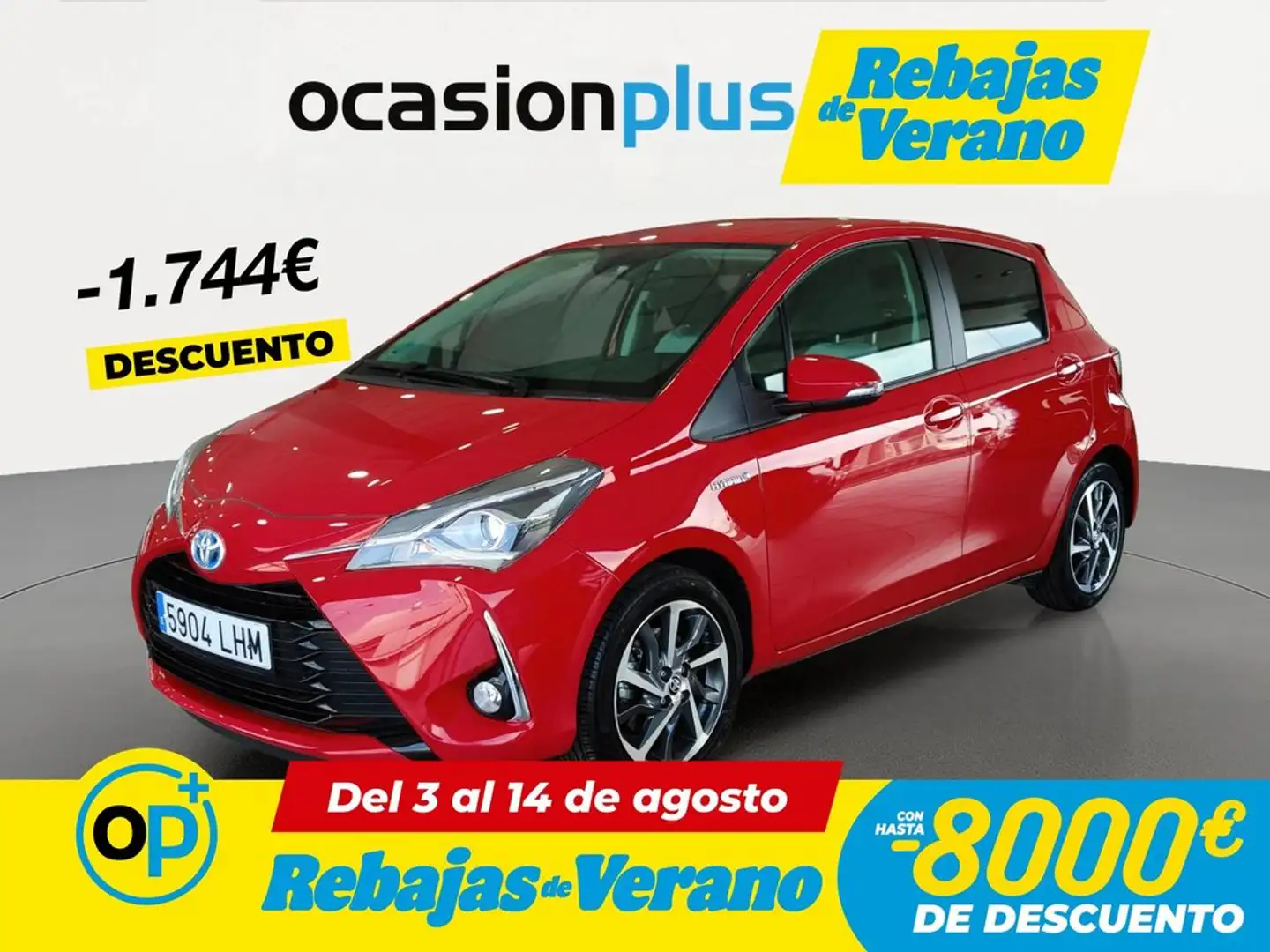 Toyota Yaris 100H 1.5 Feel! Rojo - 1