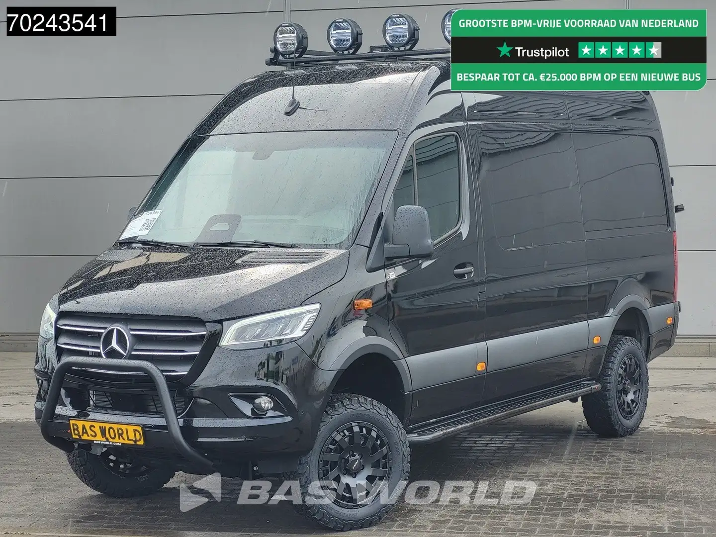 Mercedes-Benz Sprinter 319 CDI Automaat L2H2 4x4 New Model!!! Overland Sp Zwart - 1