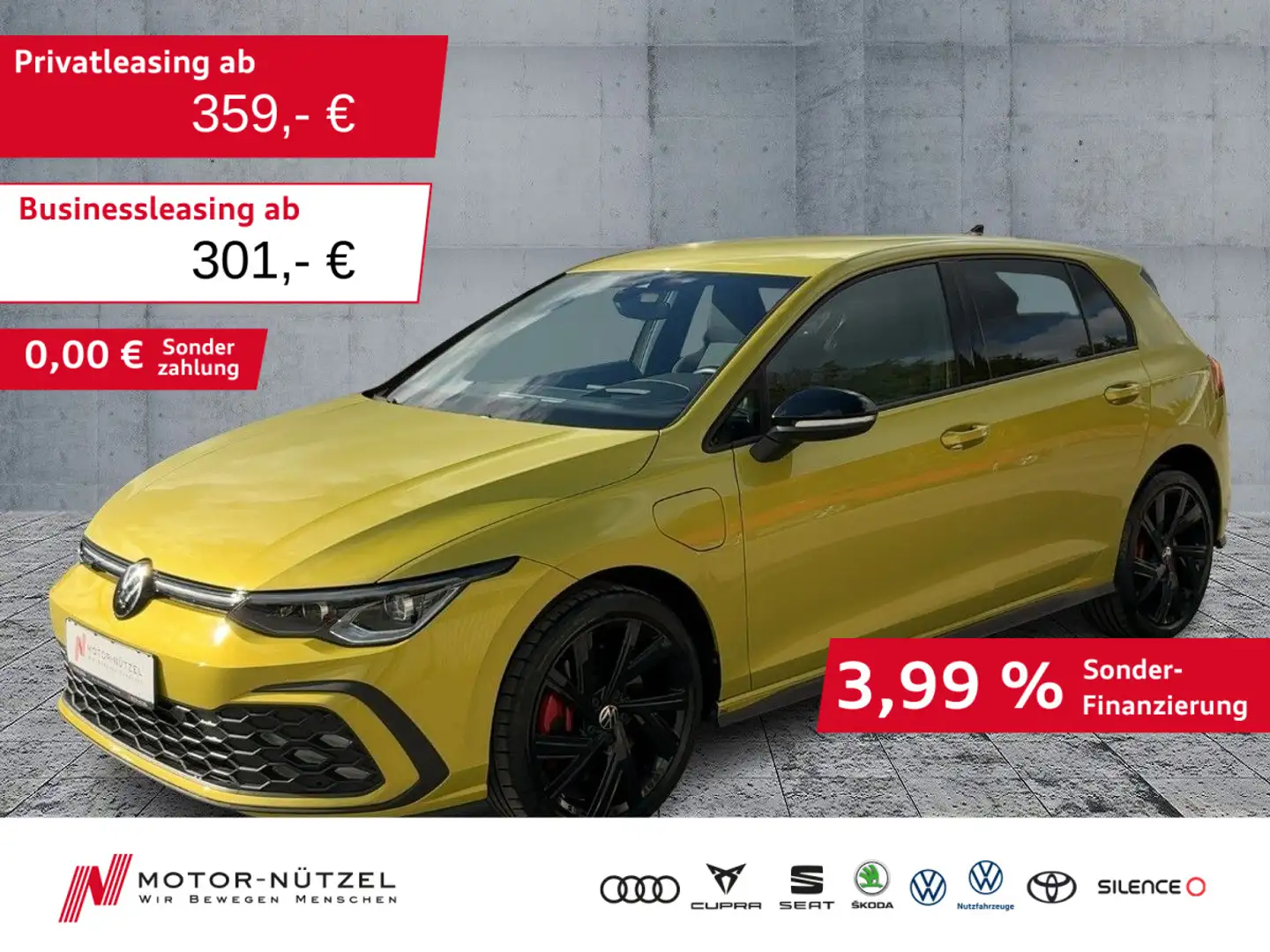 Volkswagen Golf GTE VIII GTE DSG BLACK STYLE MATRIX+NAV+AHK+HuD Gelb - 1