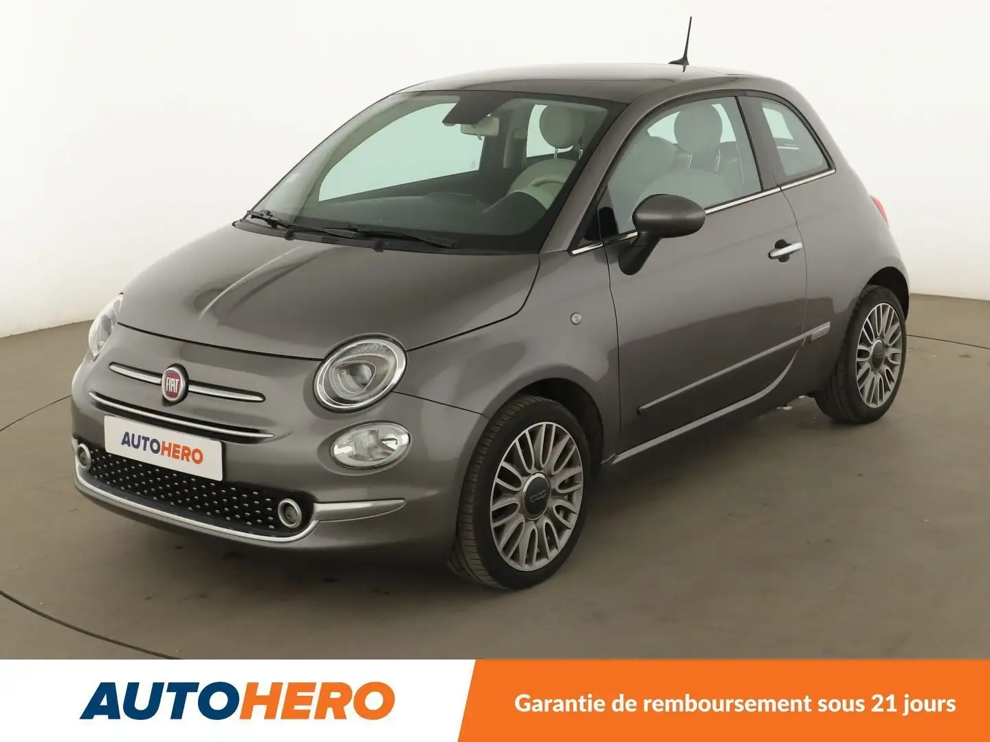 Fiat 500 1.2 Lounge Gris - 1