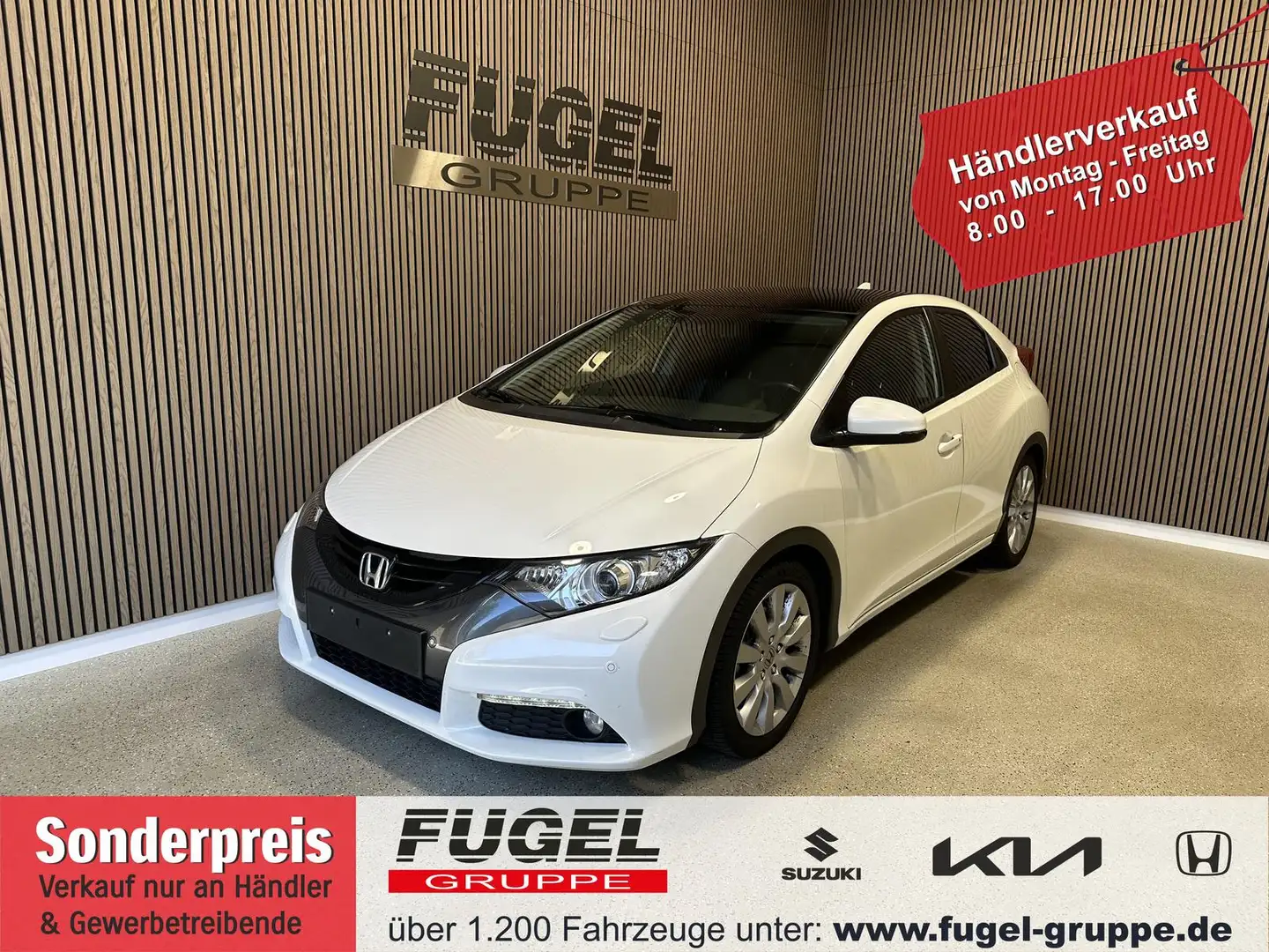 Honda Civic 1.8 i-VTEC Executive Pano|Leder|SHZ Blanc - 1