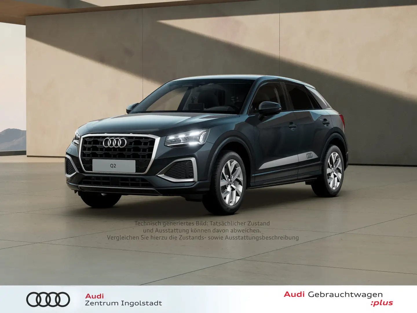 Audi Q2 35 TFSI MATRIX STHZG NAVI AHK ACC 17" advanced Gris - 2