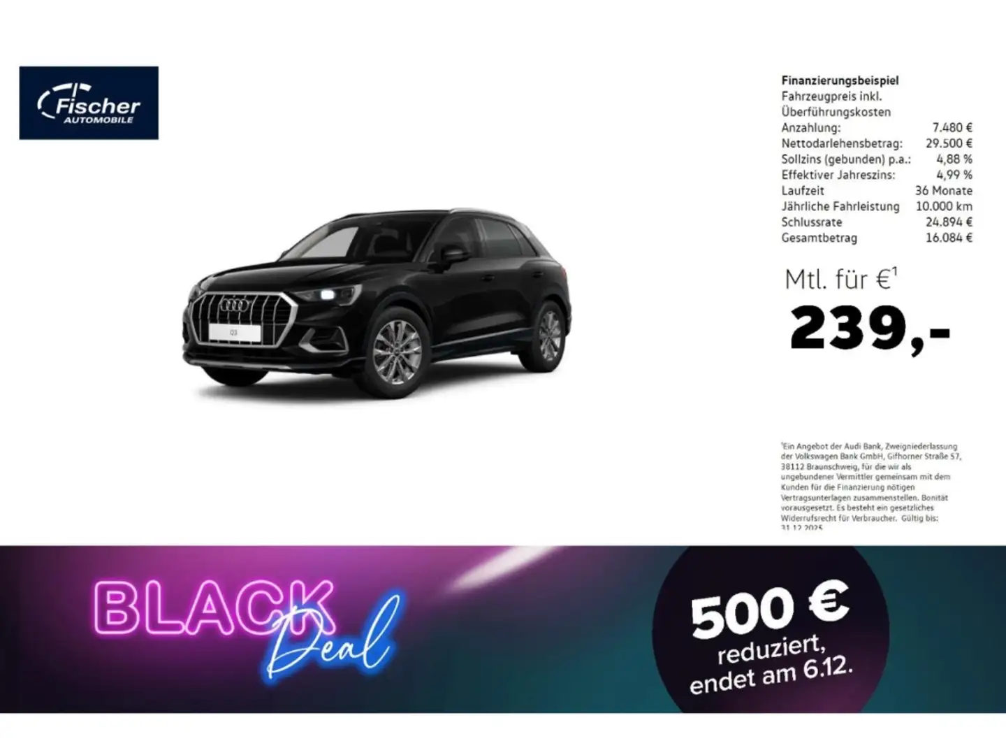 Audi Q3 35 TDI Advanced Noir - 1