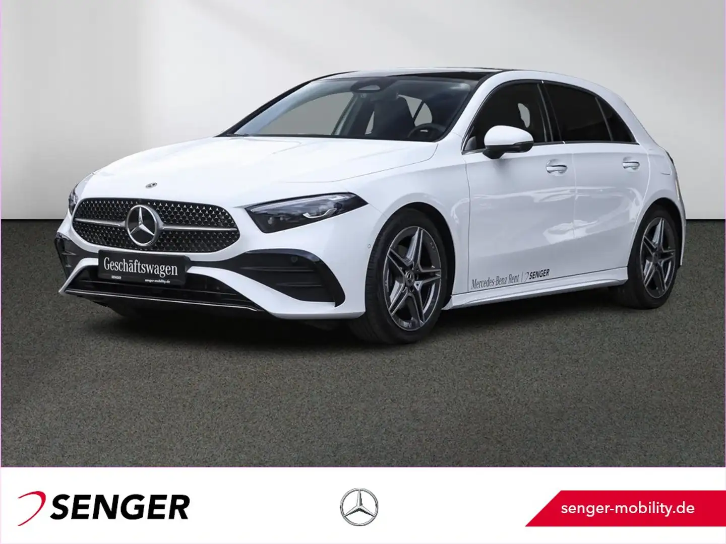 Mercedes-Benz A 200 AMG Line Panorama Multibeam Totwinkel 360° Blanc - 1