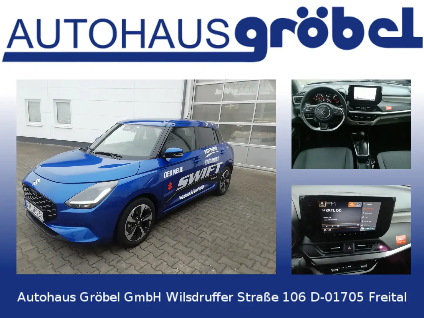 Suzuki Swift Comfort+ Hybrid CVT DAB Navi Rückf.kam. Blu/Azzurro - 1