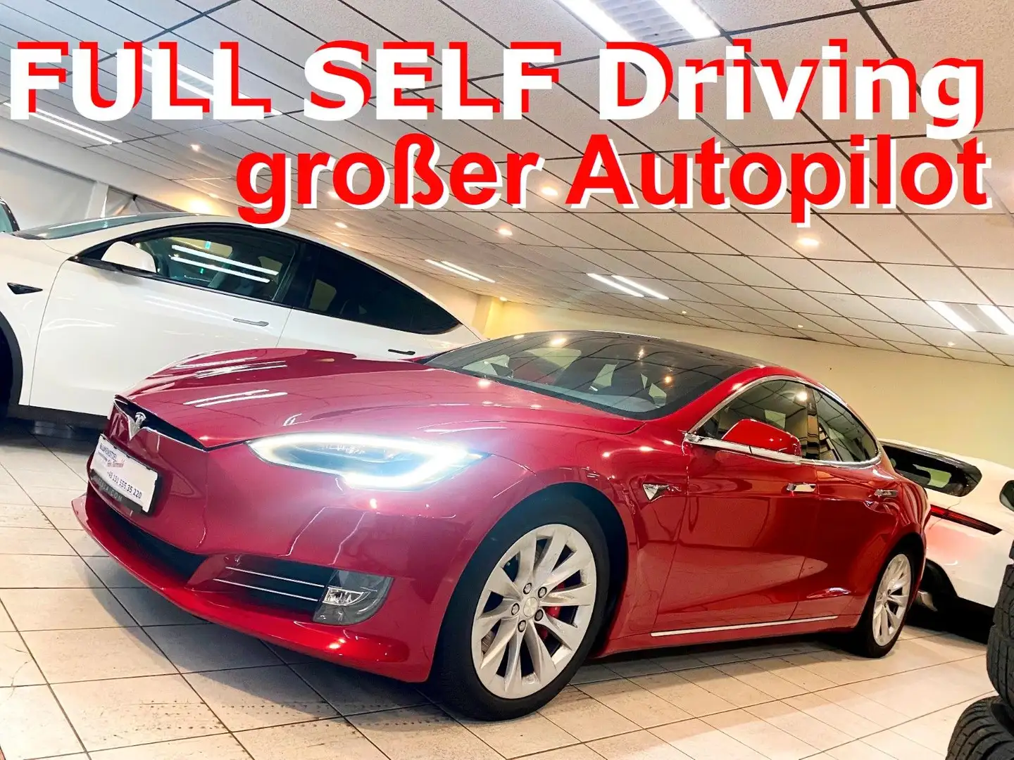 Tesla Model S Performance Ludicrous Full Self Drive Rot - 1