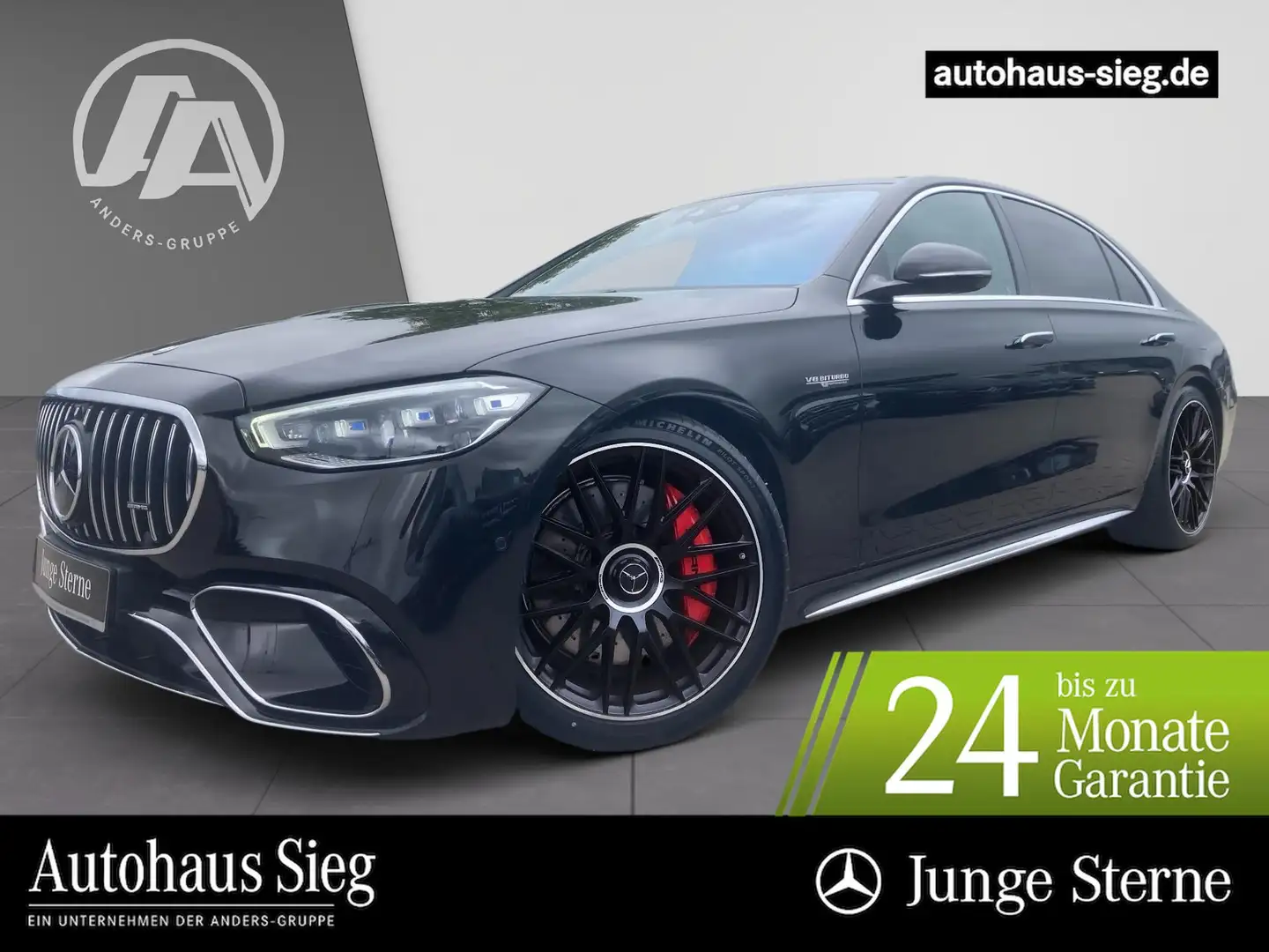 Mercedes-Benz S 63 AMG E Performance Pano+Sitzkli+Burmester4D Black - 1