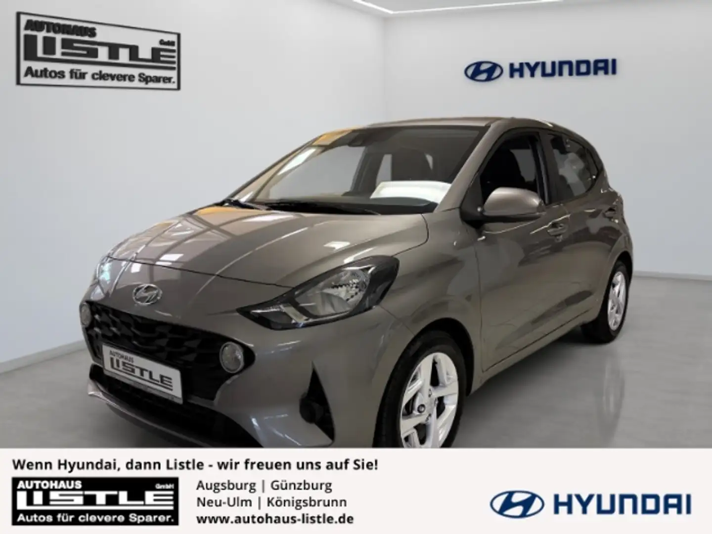 Hyundai i10 1.2 Benzin M/T Trend Klima SHZ PDC Navi Apple CarP Brun - 1