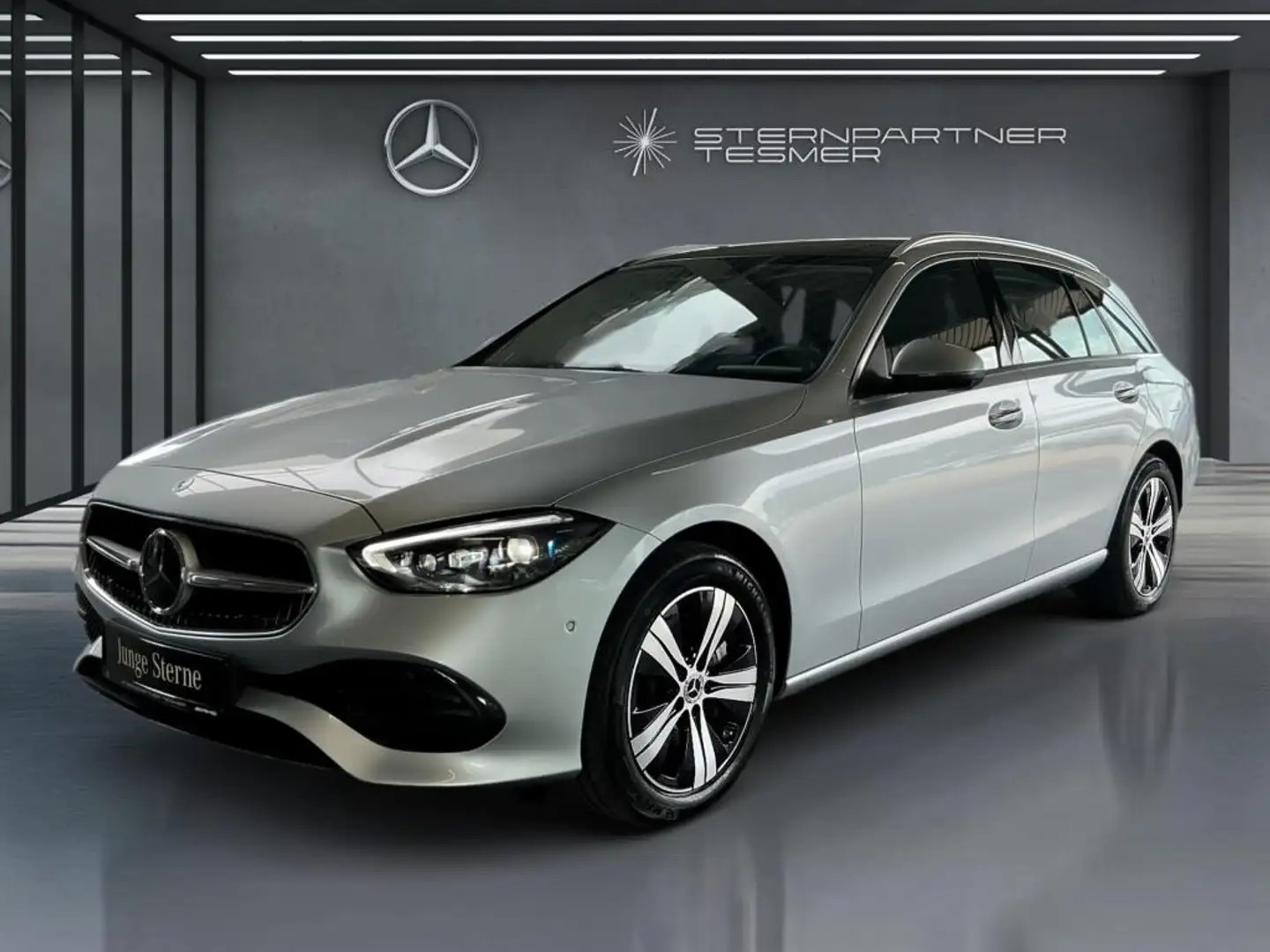 Mercedes-Benz C 300 de 4M T Avantgarde Mbux HUD AHK Dist. 360° Silber - 2