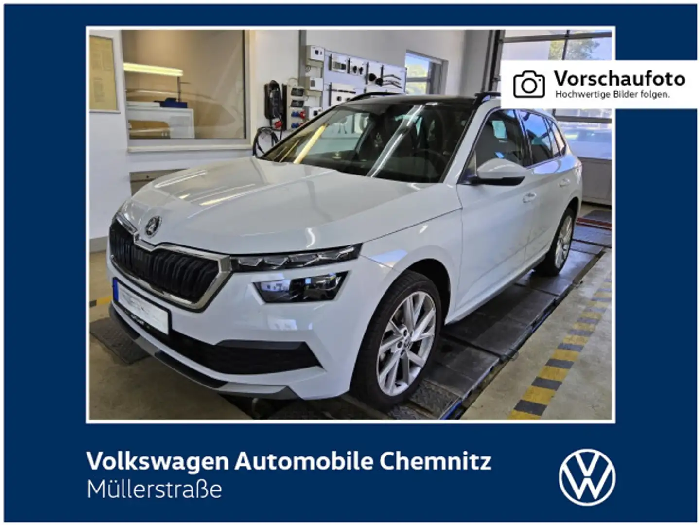 Skoda Kamiq 1.0 TSI Style Panorama LED Rückfahrkamera Weiß - 1