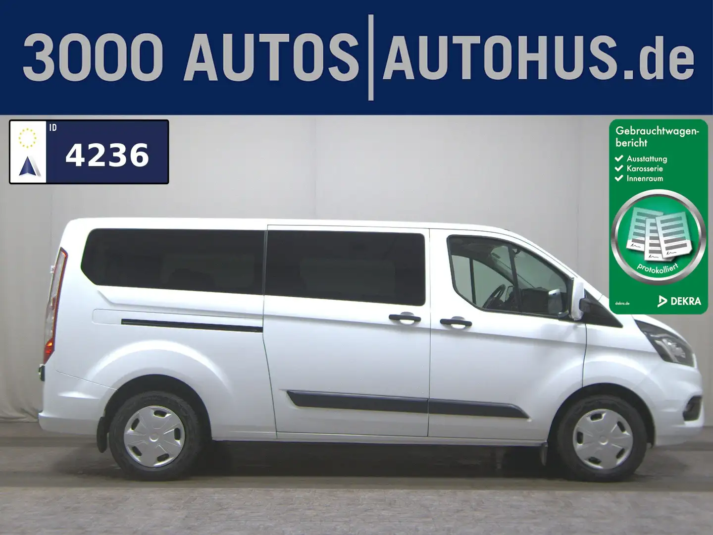 Ford Transit Custom 2.0 TDCi Trend L2 9-Sitze PDC Blanc - 1