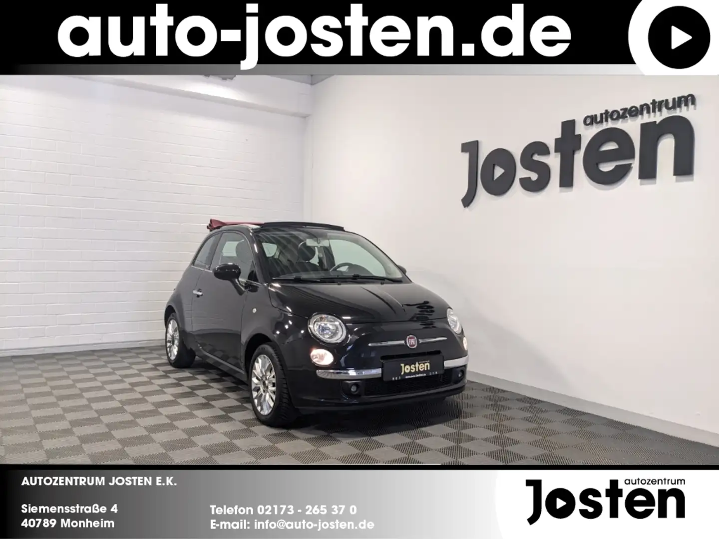 Fiat 500 Lounge 1.2 8V Klimaautomatik CarPlay PDC Schwarz - 1