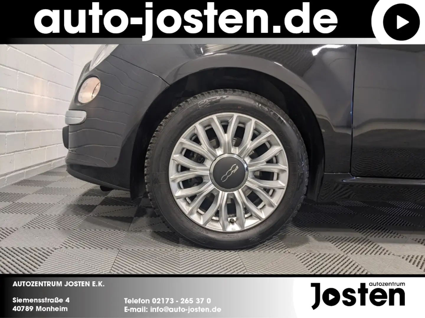 Fiat 500 Lounge 1.2 8V Klimaautomatik CarPlay PDC Schwarz - 2