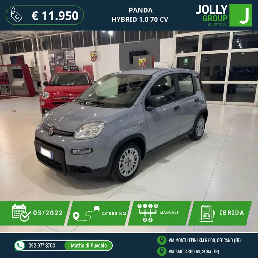 Fiat Panda PANDA HYBRID 1.0 70 CV Grigio - 1