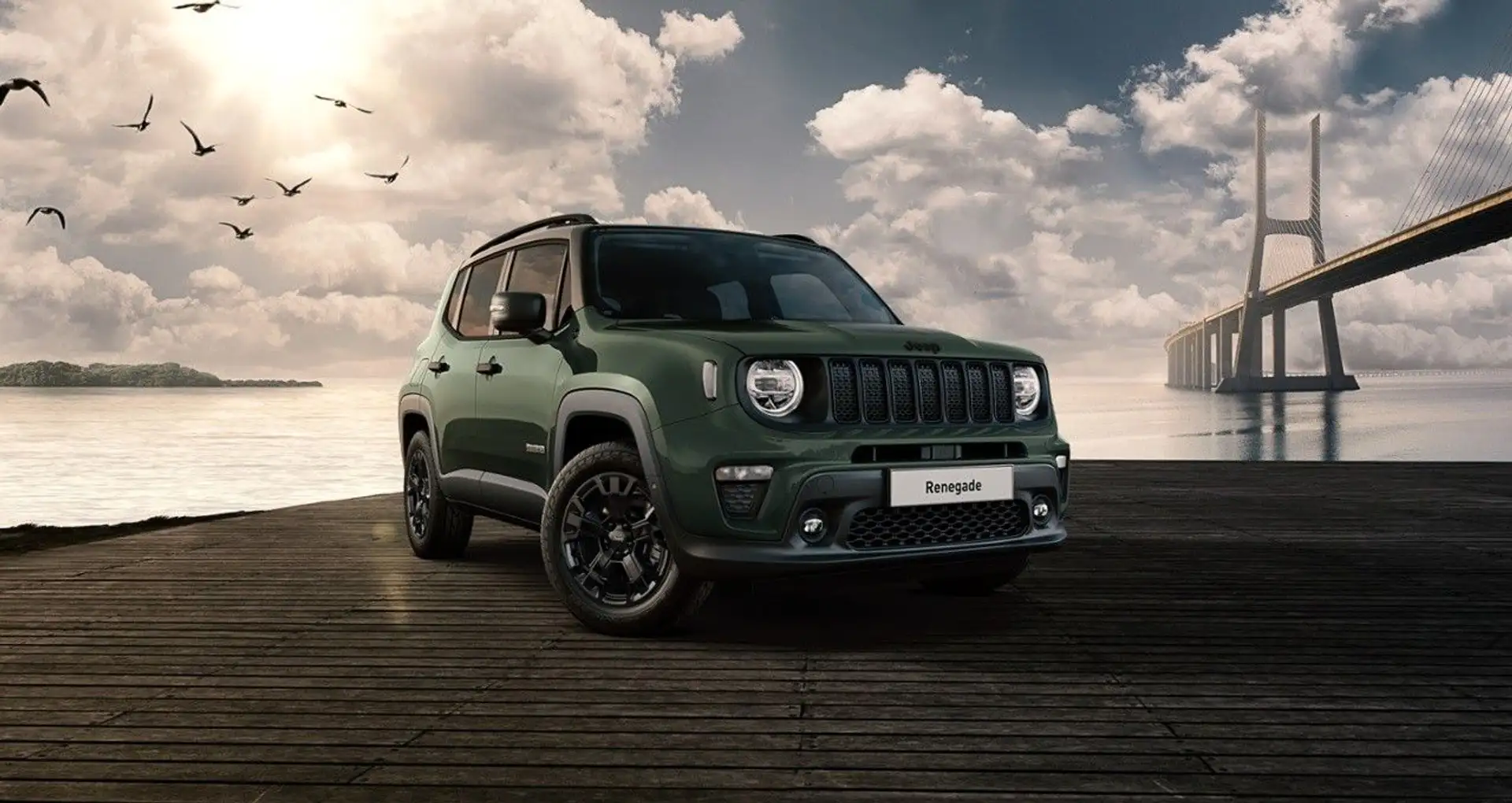 Jeep Renegade RENEGADE e-Hybrid -North Star 1.5l MHEV 48V PANO Grün - 1