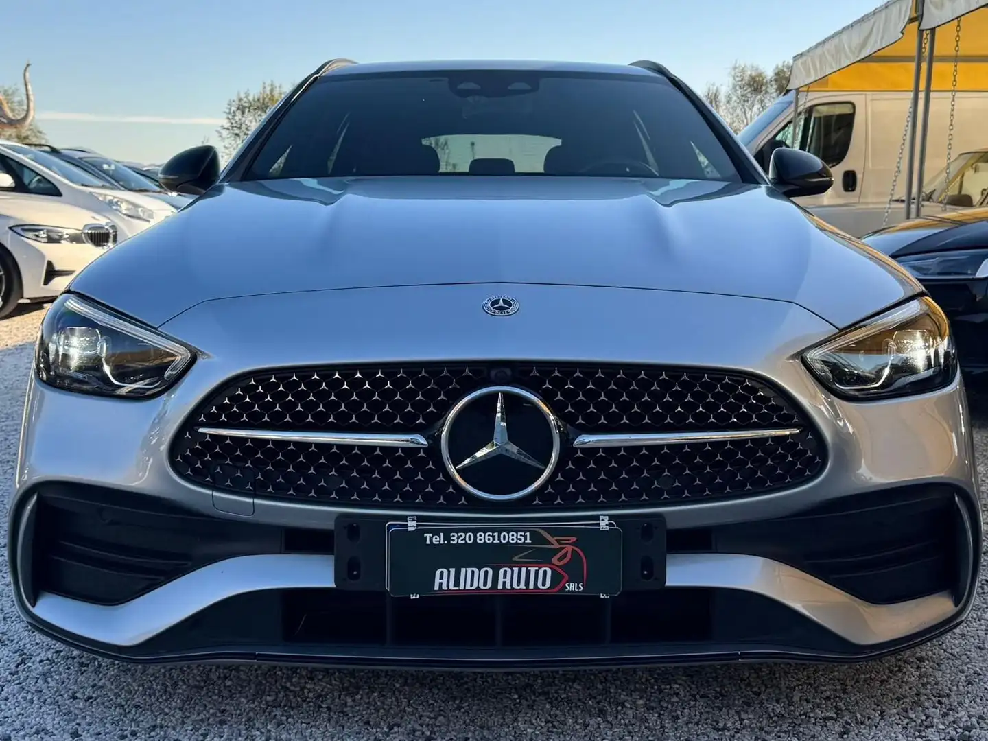 Mercedes-Benz C 200 Classe C-S206 SW 2021 SW d mhev Premium auto Argento - 2
