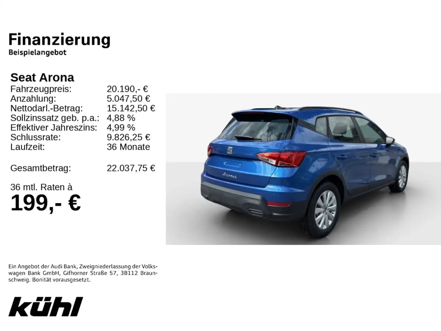 SEAT Arona 1.0 TSI DSG Style LED Kamera App Albastru - 2
