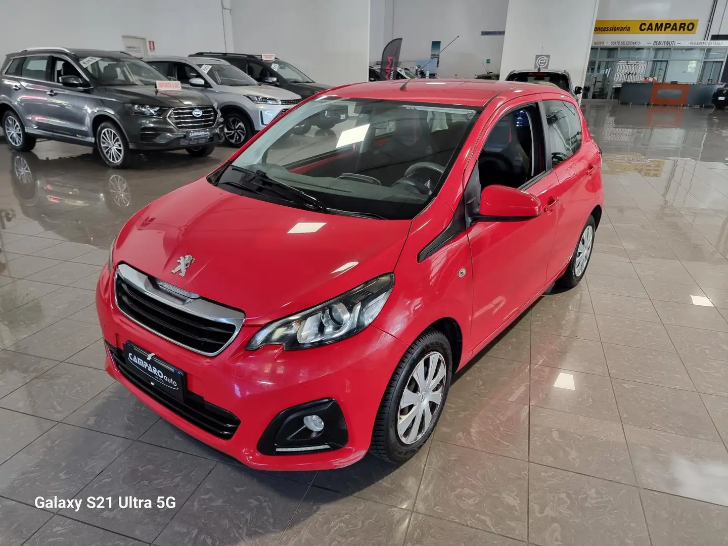 Peugeot 108 108 5p 1.0 12v Access OK NEOPATENTATI Rosso - 1